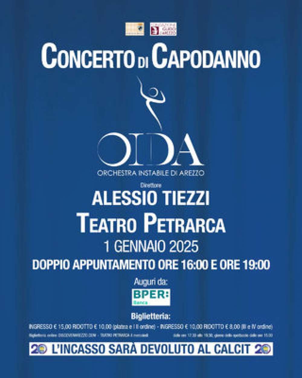 Concerto di Capodanno 2025 - OIDA Direttore Alessio Tiezzi - Teatro Petrarca