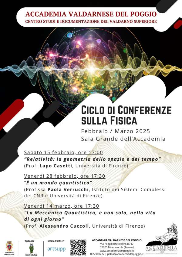 Ciclo di conferenze sulla fisica dell&#039;Accademia Valdarnese del Poggio