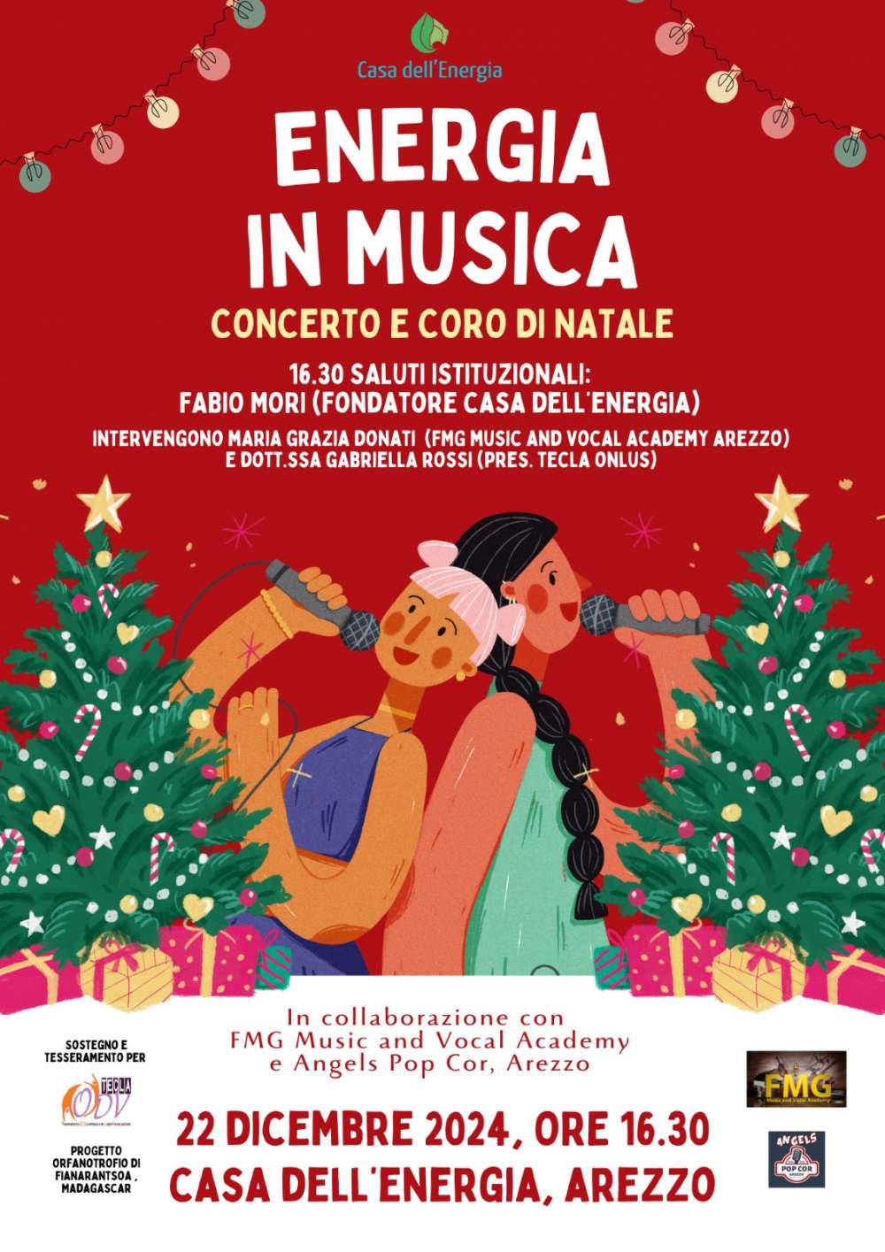 Concerto e Coro di Natale dalle 16,30 del 22 dicembre