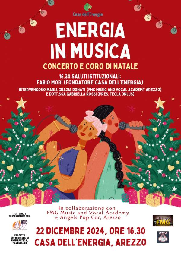 Concerto e Coro di Natale dalle 16,30 del 22 dicembre