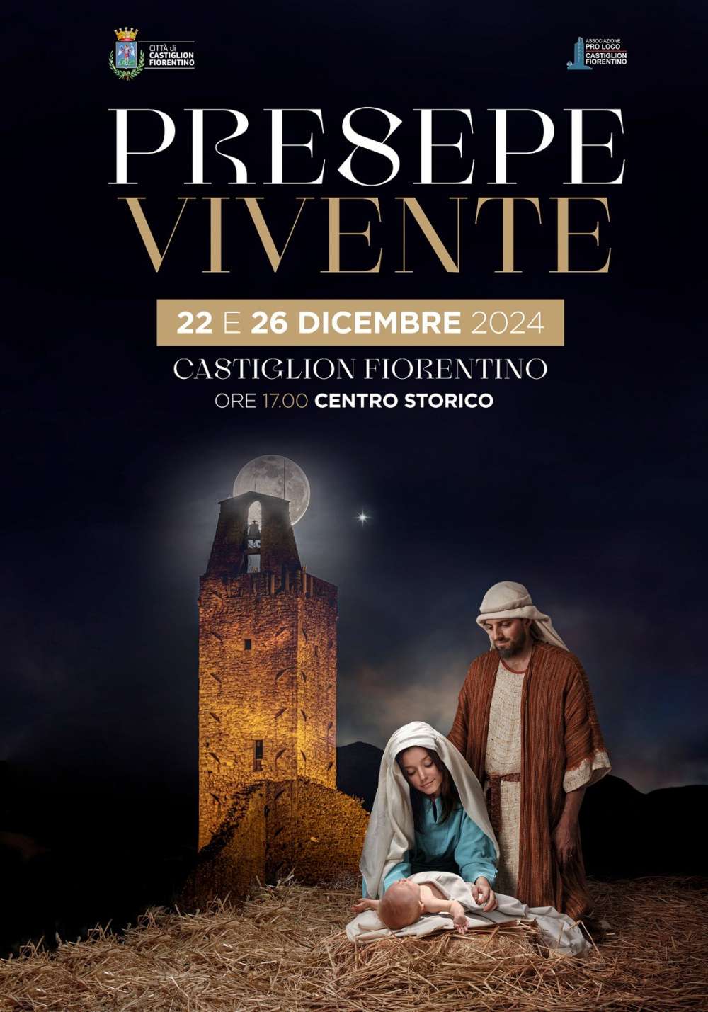 Come da tradizione, il presepe anima il centro domenica 22 dicembre oltre che il giorno di Santo Stefano, il 26 dicembre