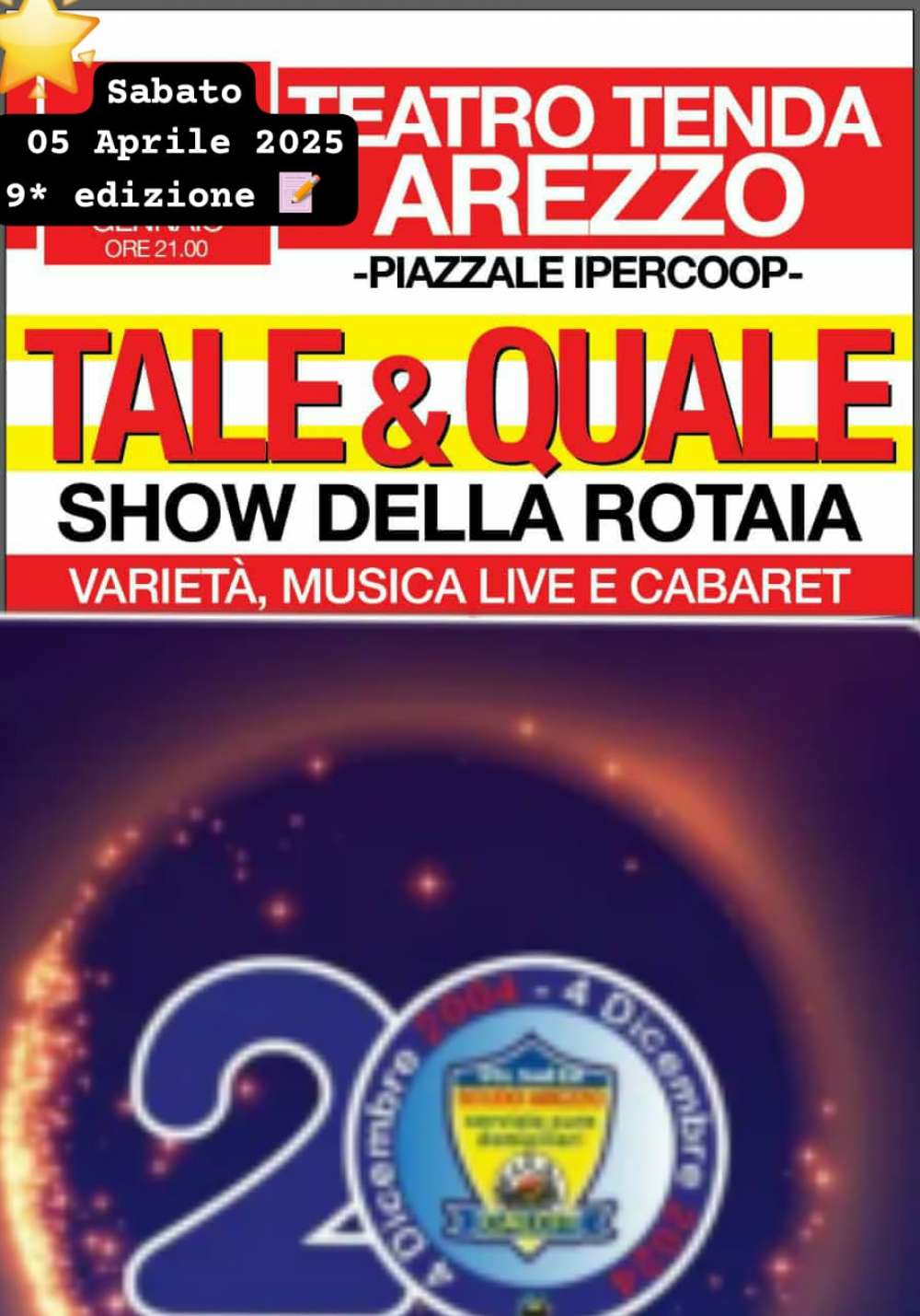 &quot;Tale &amp; Quale show della rotaia&quot;. Appuntamento con la solidarietà e il divertimento