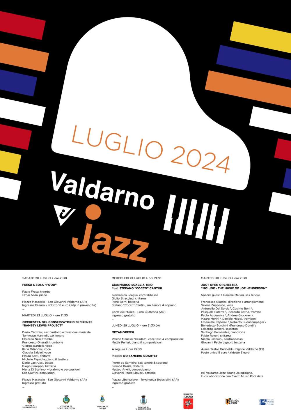 41esima edizione per il Valdarno Jazz Festival, la manifestazione diffusa che porta in Toscana le grandi stelle del jazz