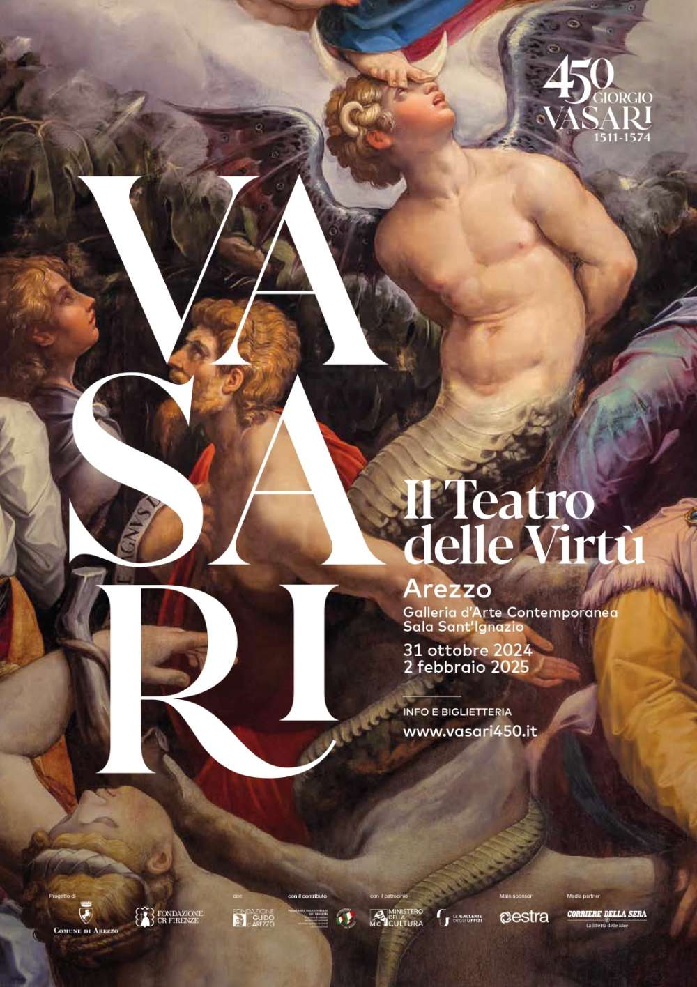 “Vasari. Il teatro delle Virtù” L’allegoria nell’arte del maestro nato ad Arezzo in una grande mostra internazionale   